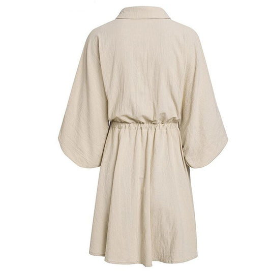 Cotton and linen dress
